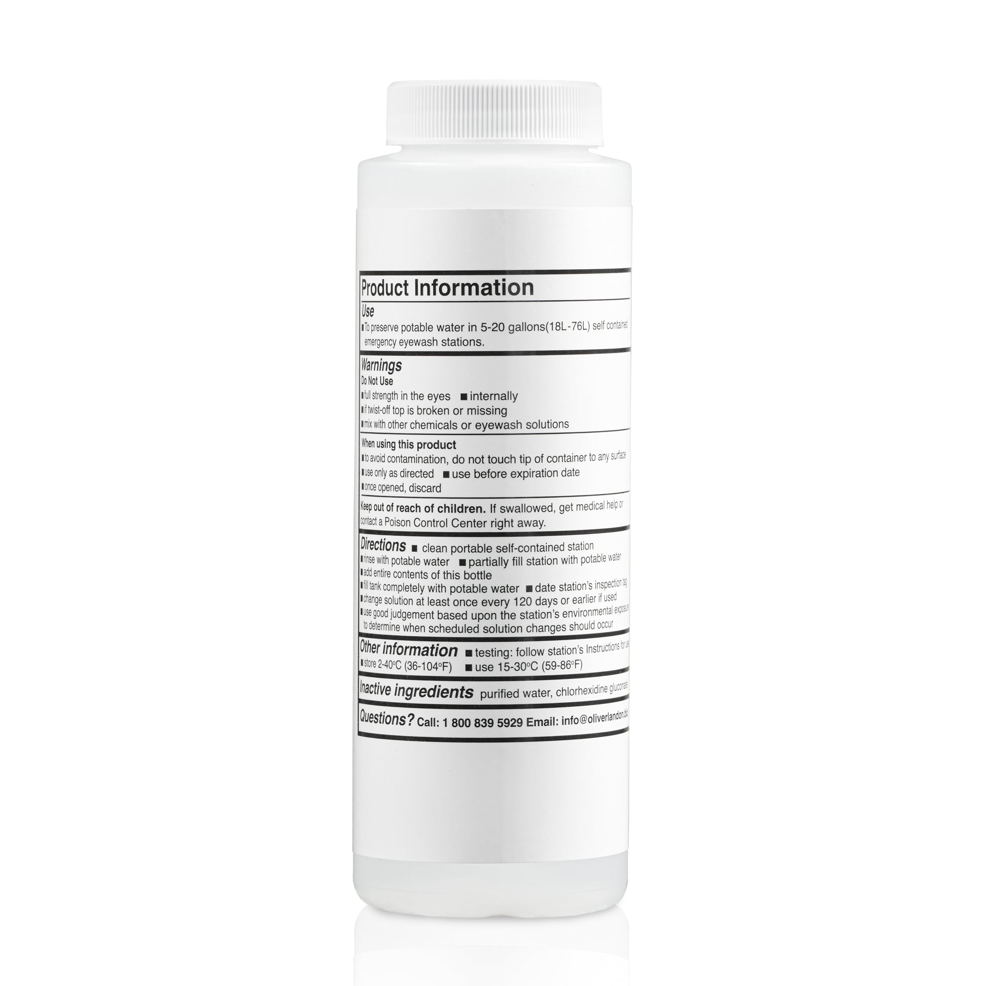 Eyewash Station Preservative 8oz