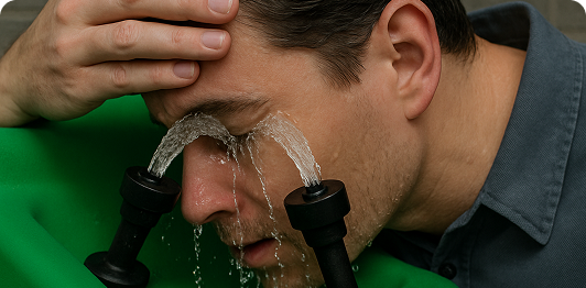 Flush Eyes Thoroughly